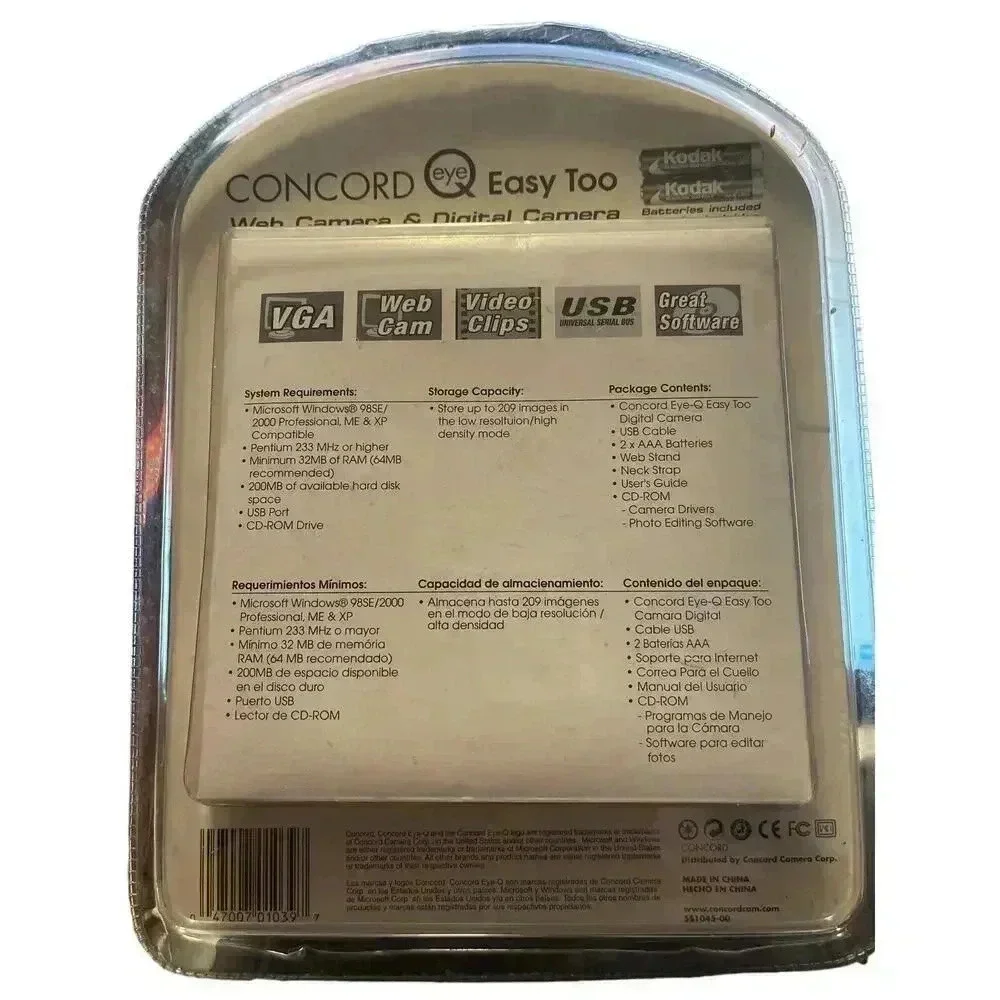 Concord eye Q Easy Too web camera &digital camera vintage 3 in 1